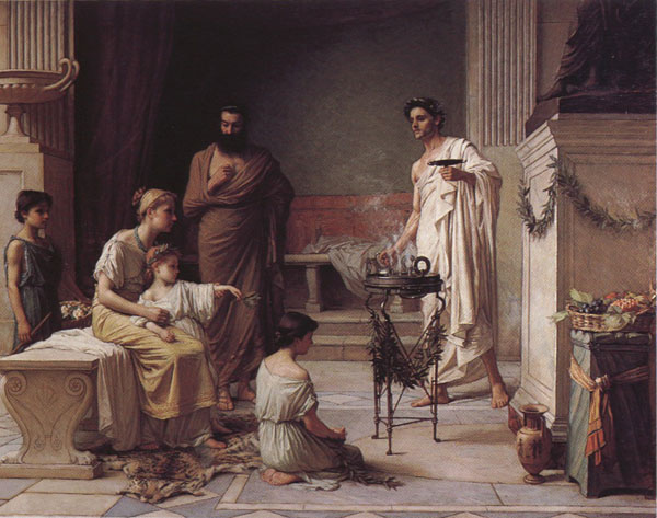 A Sick Child Brought into the Temple of Aesculapius